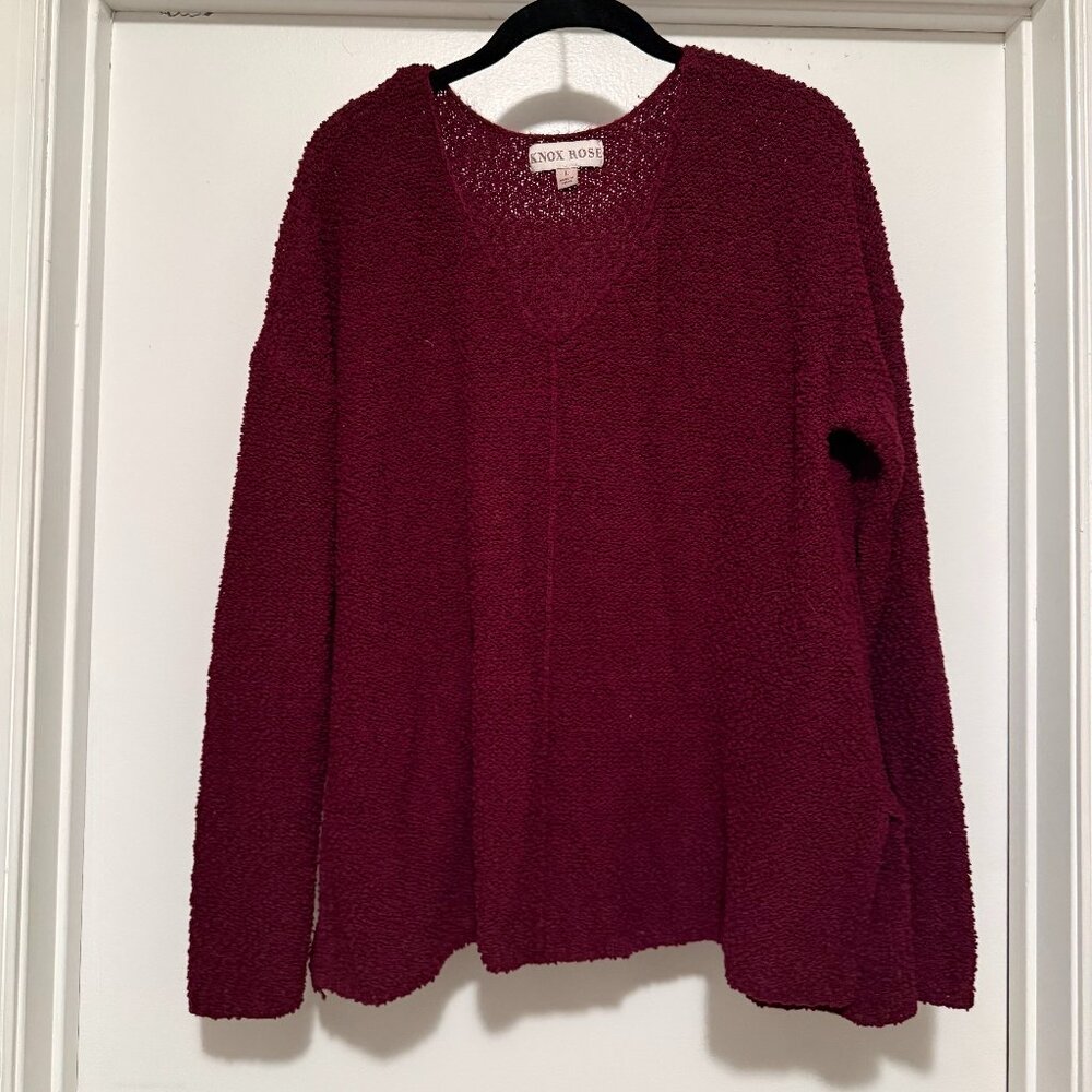 Loose Knit v-neck Sweater